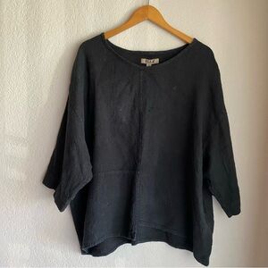 Flax Black Women's Tunic Top